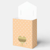 Ballotins Peach White Pois Élégant Mariage Fête d'invités (Ouvert)