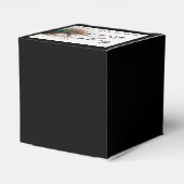 Ballotins Peacock Feather Glamor Wedding Favor Box (Arrière)