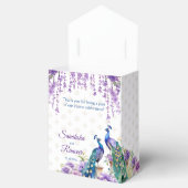 Ballotins Peacock fleurs violettes faveur de mariage indien (Ouvert)