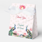 Ballotins Peacock lotus mariage indien faveurs (Verso)