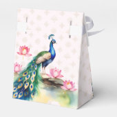 Ballotins Peacock lotus mariage indien faveurs (Arrière)