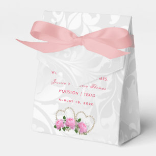 Ballotins Pearl Hearts & Roses Damask Wedding