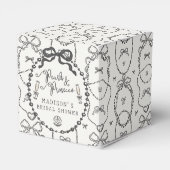 Ballotins Pearl & Prosecco Black Coquette Bow Anniversaire (Arrière)