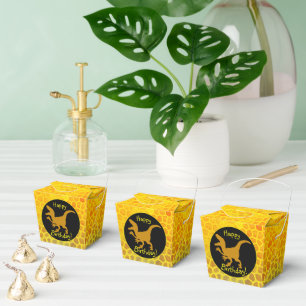 Ballotins Peau de dinosaure dorée Joyeux Anniversaire !