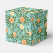 Ballotins Pêche Aqua Turquoise Mariage Roses Floral (Arrière)