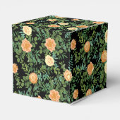 Ballotins Pêche & Black Peony & Rose Floral Mariage (Arrière)