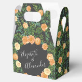 Ballotins Pêche & Charcoal Gris Peony & Rose Floral Mariage (Ouvert)