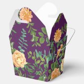 Ballotins Pêche & Plum Purple Peony & Rose Floral Mariage (Ouvert)