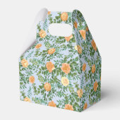 Ballotins Pêcher bleu clair Mariage Roses Floral (Arrière)