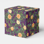 Ballotins Pêcher Mariage violet Roses floraux (Arrière)