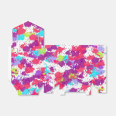 Ballotins Peinture Abstraite colorée, rouge et violet (Déplié)