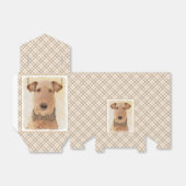 Ballotins Peinture Airedale Terrier - Cute Original Art (Déplié)