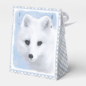 Ballotins Peinture Arctic Fox - Art original de la faune (Arrière)