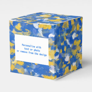Ballotins Peinture bleu, jaune et blanc