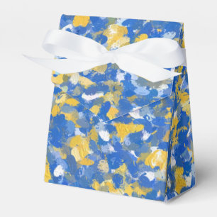 Ballotins Peinture bleu, jaune et blanc