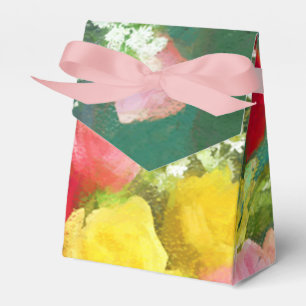 Ballotins Peinture Bouquet Rose - Jolie Art Fleur Originale