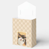 Ballotins Peinture de chat Calico - Cute Original Cat Art (Ouvert)