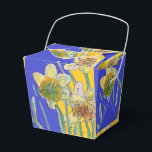 Ballotins Peinture de fleur de jonquille florale Bleu marine<br><div class="desc">Peinture de fleur de jonquille Boîte à gâteau d'anniversaire aquarelle florale. Un produit magnifique réalisé à partir de mes peintures aquarelles originales.</div>