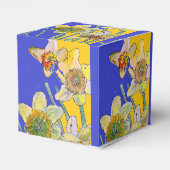 Ballotins Peinture de fleur de jonquille florale Bleu marine (Arrière)