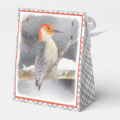 Ballotins Peinture de pic à ventre rouge Art original (Arrière)