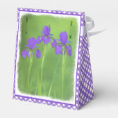 Ballotins Peinture Iris Violet - Art Fleur Originale (Arrière)