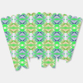 Ballotins Peintures vertes sur motif de diamant (Déplié)
