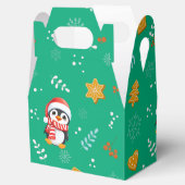 Ballotins Penguin Père Noël Joyeux Joyeux motif d'arbre de N (Ouvert)