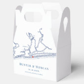 Ballotins Pensacola Beach Floride Carte Mariage élégant (Ouvert)