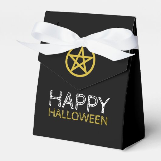 Ballotins Pentagramme cerclé en or, Halloween heureux (Verso)