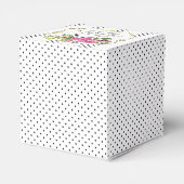 Ballotins Peonies et points Mariage Favor boîte cadeau (Arrière)