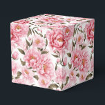 Ballotins Peonies Print Party Boîte de traitement<br><div class="desc">La boîte de faveur Party est présentée avec une belle couleur rose peonies imprimé floral. Customisez cet objet ou achetez tel quel. Astuce : Ajoutez simplement vos bonnes friandises et ajoutez un ruban festif. Image sous licence</div>