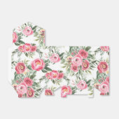 Ballotins Peonies roses Fleurs d'aquarelle (Déplié)