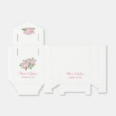 Ballotins Peonies roses Mariages Faveur Boxes (Déplié)