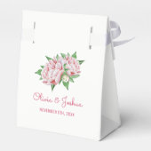 Ballotins Peonies roses Mariages Faveur Boxes (Arrière)