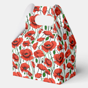 Ballotins Pépites rouges dans un champ sur blanc