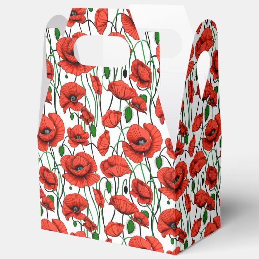 Ballotins Pépites rouges dans un champ sur blanc (Ouvrir)