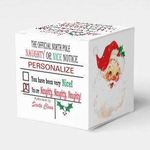 Ballotins Père Noël de Noël méchant ou gentil