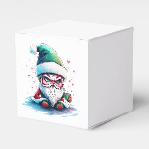 Ballotins Père Noël en colère avec une coupe de café