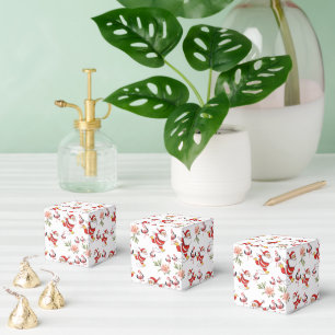 Ballotins Père Noël Flamant Tropical Motif de Noël