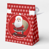 Ballotins Père Noël mignon avec un sac plein de cadeaux (Arrière)