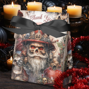 Ballotins Père Noël Steampunk Crâne Chapeau Haut de Forme Ro