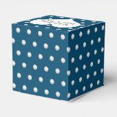 Ballotins Perles blanches sur bleu (Arrière)