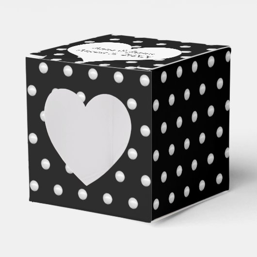 Ballotins Perles Blanches Sur Fond Noir (Verso)