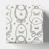 Ballotins Perles & Prosecco Black Coquette Arc Birthday (Haut)