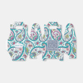 Ballotins Persian Boteh Paisley 60e anniversaire Merci F B (Déplié)