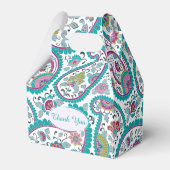 Ballotins Persian Boteh Paisley 80e anniversaire Merci F B (Arrière)