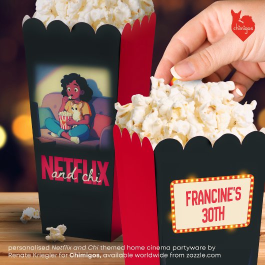 Ballotins Personalised Netflix and Chi Chihuahua Popcorn