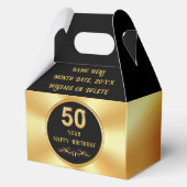 Ballotins Personalized 50th Birthday Party Favors, Birthday (Verso)