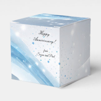 Ballotins Personalized Blue Anniversary Gift Box 