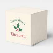 Ballotins Personalized Christmas Holiday Kitchen Holly Berry (Arrière)